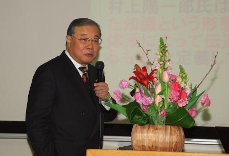 篠田庄司教授　講義